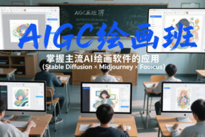 AIGC绘画班，掌握主流Ai绘画软件的应用(Stable Diffusion x Midjourney x Fooocus)