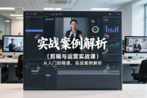 剪辑与运营实战课，从入门到精通，实战案例解析(更新2026)