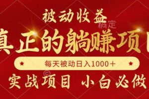 全网首发设计项目，真正实现躺赚，并且每月收益逐月增加，自己做老板