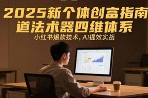 2025新个体创富指南：道法术器四维体系，小红书爆款技术，AI提效实战