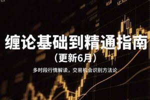 缠论基础到精通指南(更新6月