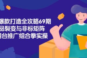 淘宝爆款打造全攻略-69期，标品裂变与非标矩阵，万相台推广组合拳实操