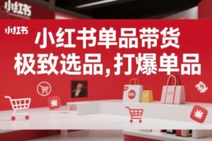 小红书单品带货，极致选品，打爆单品(更新)