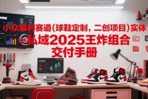 小众暴利赛道(球鞋定制，二创项目)实体+私域2025王炸组合 交付手册