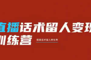 纹汐·直播话术留人变现训练营