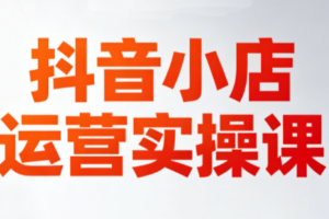 李老师·抖音小店运营实操课(更新2026)