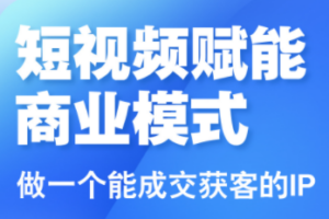 大光老师·三农短视频赋能商业模式视频课(更新)