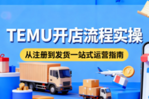 小凡老师·TEMU开店从0到1全流程实操课