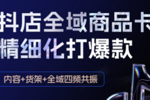 金戈·抖店爆单陪跑课-抖音小店爆单陪跑(更新10月)