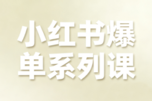 尼采老师·小红书爆单系列课