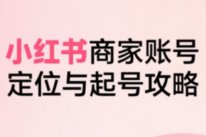 大晴老师·小红书电商全链路实战从定位到爆单(更新9月)
