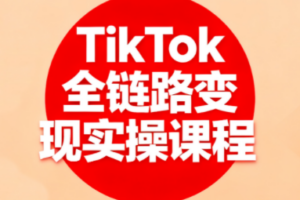 小杨老师·TikTok全链路变现实操课程