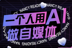 南希小盖·一个人用AI做自媒体(更新9月)