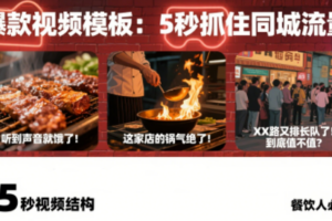 白泽老师·餐饮实体店短视频爆店