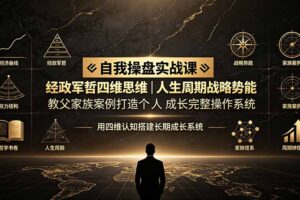 自我操盘实战课：经政军哲四维思维｜人生周期战略势能｜教父家族案例打造个人成长完整操作系统