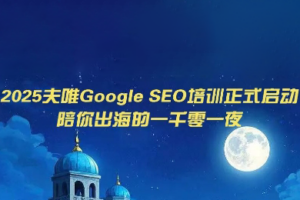 夫唯Google SEO培训课程(更新)