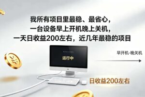 2026全自动广告挂机，官方合作流量，日收益稳定200+