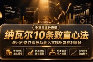 付费文章：纳瓦尔10条致富心法，跳出内卷打造被动收入实现财富复利增长