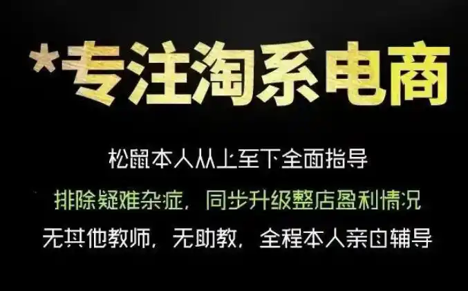松鼠会电商VIP课程，从基础布局到高阶优化，助你掌握淘宝运营逻辑，提升店铺流量与转化(更新0815)