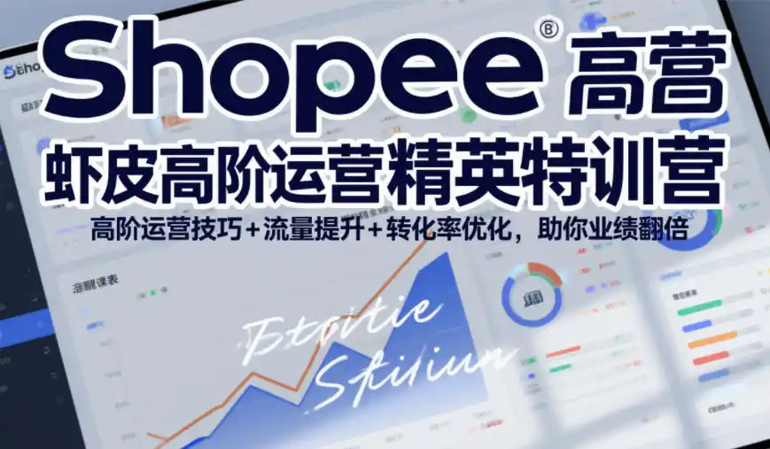 Shopee虾皮高阶运营精英特训营，高阶运营技巧+流量提升+转化率优化，助你业绩翻倍（更新26年9月）
